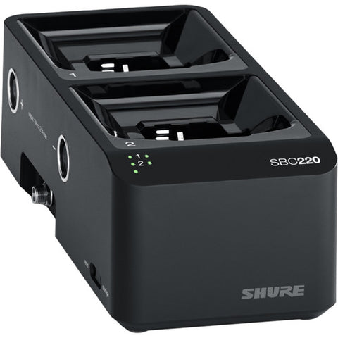 Shure SBC220 / SBC220-US 2 Bay Networked Docking Station (with Power Supply Option)