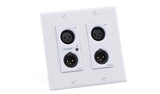 Bose ControlSpace WP22B-D Dante Wall Plate (4-XLR) Front RIght