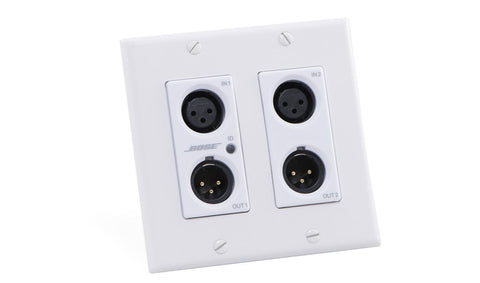 Bose ControlSpace WP22B-D Dante Wall Plate (4-XLR) Front RIght