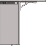 Middle Atlantic C5-SFS31-V(XX) C5 Side Flip-Up Shelf 31" Depth Veneer Material Sota Style