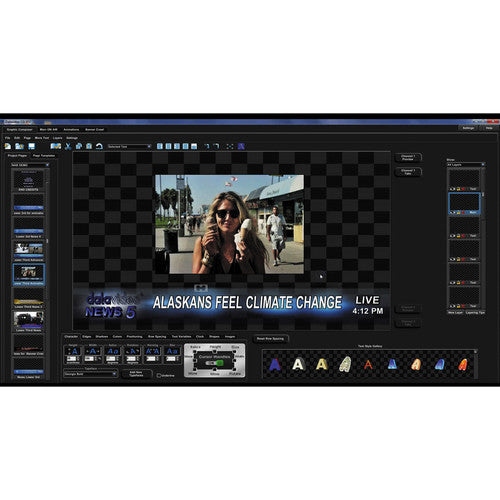 Datavideo CG-300 Character Generator Kit for SD & HD
