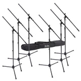 OnStage MSP7706 6 Euroboom Mic Stands w/ Bag