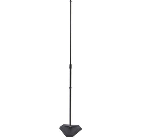 OnStage MS7625B Hex-Base Quarter-Turn Threadless Mic Stand, Black