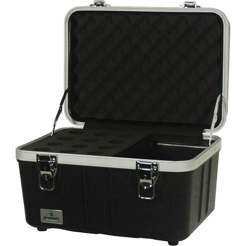 Grundorf ABS-MC12CB Hardshell Mic Case Holds 12 Mics And Cables