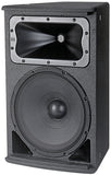 JBL AC2212/95 Compact 2-Way Loudspeaker with 1 x 12" LF.  90° x 50° Coverage, Bi-Amp/Passive Switchable