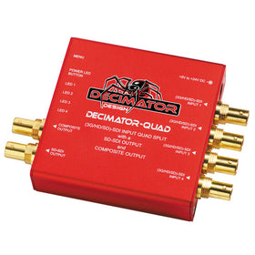 Decimator DECIMATOR QUAD: 3G/HD/SD-SDI quarter left