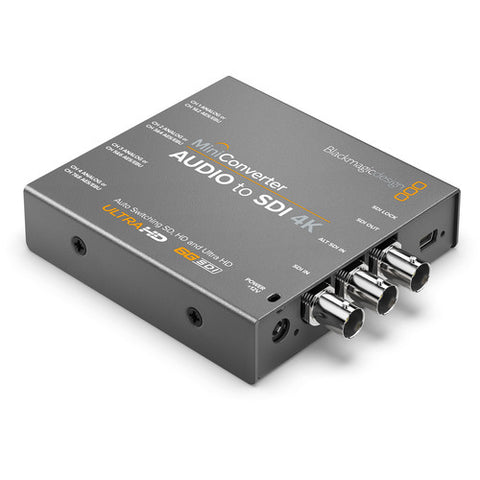 Blackmagic Design BMD-CONVMCAUDS4K Mini Converter - Audio to SDI 4K quarter right