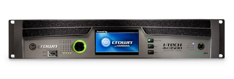 Crown IT4X3500HDB IT Tech HD Series  Four-channel, 4000W @ 4Ω Power Amplifier, Binding Post Version