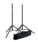 K&M 21449 Two Speaker Stand and Carry bag