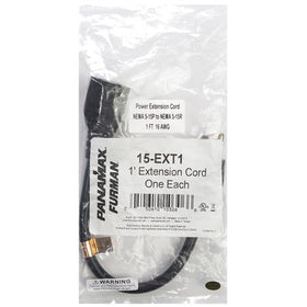 Panamax 15-EXT1, 13 amp 12&quot; extension cable