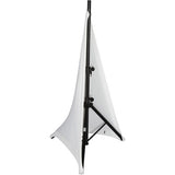 GATOR GPA-STAND-2-B (Black) / GPA-STAND-2-W (White) Speaker Stretchy cover to cover two base sides of most tripod style speaker stands