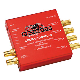 Decimator DECIMATOR QUAD: 3G/HD/SD-SDI quarter left