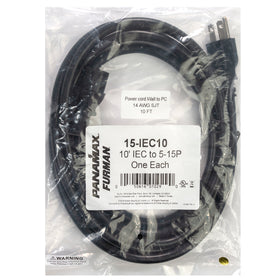 Panamax 15-IEC10, 15 amp 10&apos; IEC cable
