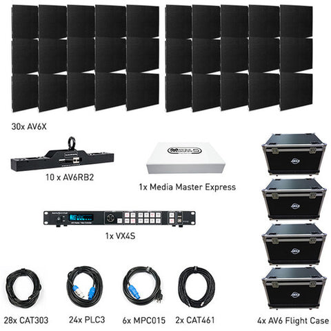 American DJ AV6X Dual 5x3 LED WALL System