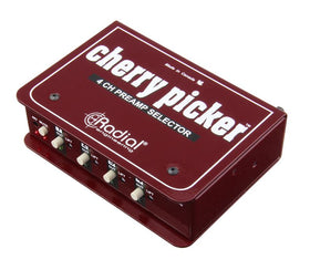 Radial Cherry Picker Passive 1x4 selector, use to compare 4 preamps in the studio, XLR i/o