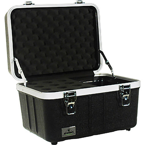 Grundorf ABS-MC12CB Hardshell Mic Case Holds 12 Mics And Cables