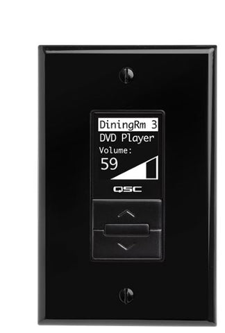 QSC MP-MFC-BK Decora® style multi-function controller for use with MP-M zone mixers black