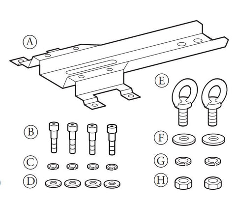 Mackie SRM350 / C200 Bracket Kit