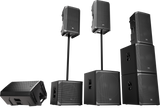 Electro Voice ELX200-10 all set mounted on poles