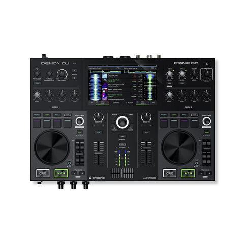 Denon PRIME GO, 2-Deck Rechargeable Smart DJ Console with 7” Touchscreen