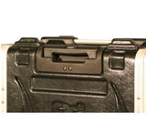 GATOR GRR-10L, Molded PE Rack Case; Front, Rear Rails; 10U; 19" Deep; Locking, Pull Handle, Recessed Wheels