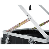 GATOR GRC-10X12 PU, ATA Molded PE Pop-Up Console Rack; 10U Top; 12U Bottom; w/ Casters