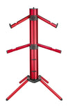 K&M 18860 Keyboard Stand front view red