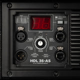 RCF HDL36-AS (Black) ports view