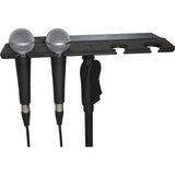 GATOR GFW-MIC-4TRAY Microphone Stands Multi Mic Holder – Four (4) Mics