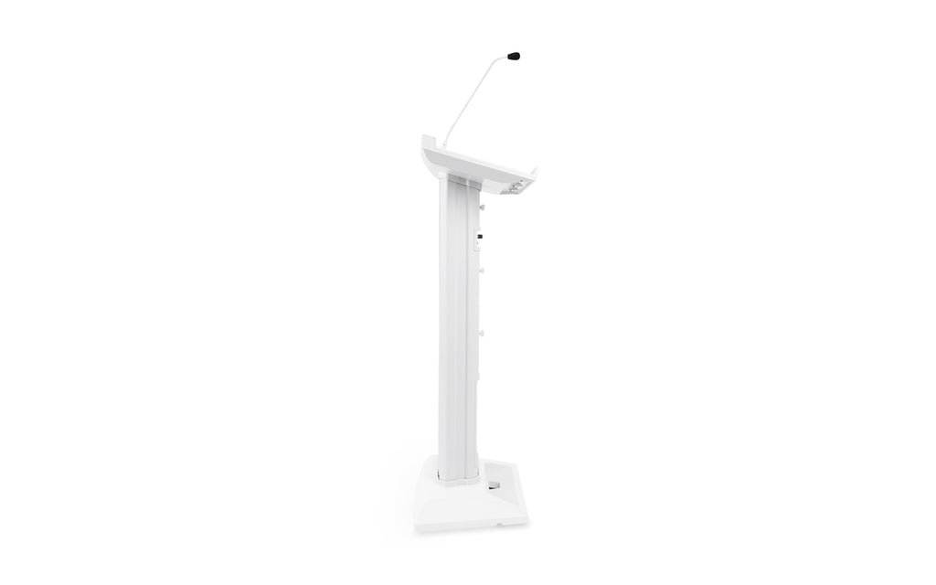 Denon Professional Lectern Active White, Amplified Speaker Lectern