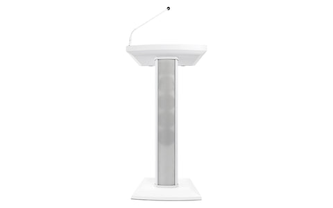 Denon Professional Lectern Active White, Amplified Speaker Lectern