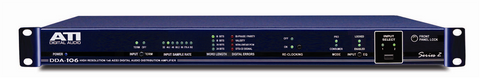 ATI Audio DDA106-XLR Series 2 Two-Input 1X6 Digital Audio DA, up to 192kHz SR, XLR I/O 