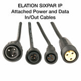 Elation SIXPAR 100IP in out cables for data