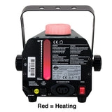 American DJ FOG121 Rear View / Color Red Heating