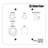 Clear-Com HB-702, 2 Ch. flush-mount headset station
