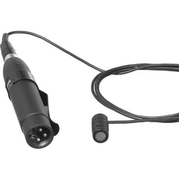 Shure MX185 Cardioid Condenser Lavalier Microphone with 4’ (1.2m) attached cable, Belt-Clip Preamp with XLR, Rotable Tie Clip, Dual Tie Clip, Snap-Fit Windscreen - image 1