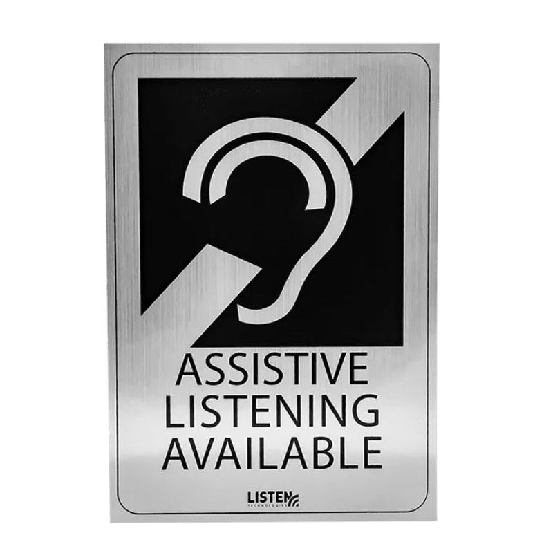 Listen Technologies LA-304 Assistive Listening Notification Signage Ki