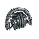 Audio Technica ATH-M50X, Closed-back dynamic monitor headphones, detachable cables, black