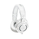 Audio Technica ATH-M50XWH, Closed-back dynamic monitor headphones, detachable cables, white