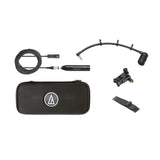 Audio Technica ATM350UL, Cardioid condenser instrument microphone with universal clip-on mounting system, 9" gooseneck, AT8468 violin mount