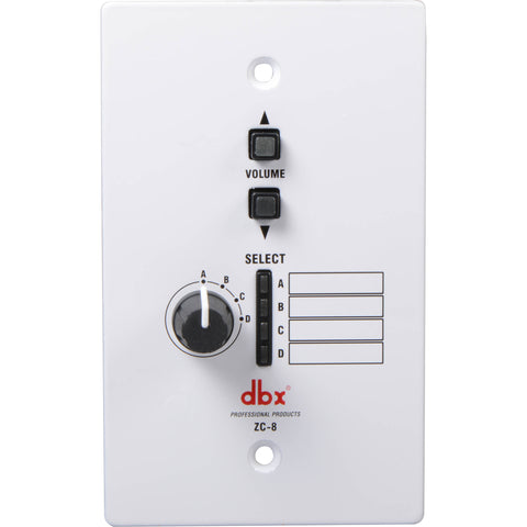DBX ZC 8 Wall Mounted Up/Down Volume Controller ZC-8