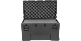 SKB 3R4222-24B-LW Front View with Layered Foam