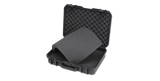 SKB 3i-1813-5B-C Left Angle Open View with Cube Foam