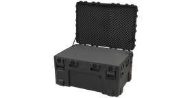 SKB 3R4530-24B-L Left Angle View with layered foam