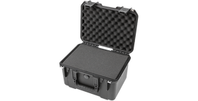 SKB 3i-1510-9B-C Left Angle Open View with Cubed foam 