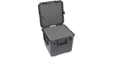 SKB 3i-1717-16BC Left Angle Open View with Cube Foam 