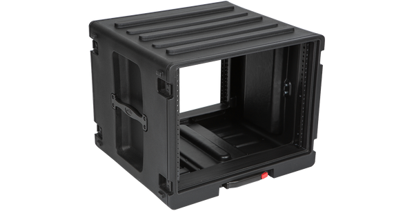 SKB 1SKB-R8UW, 8U Space Rack stacks w/Roto Racks, wheels, and handle,