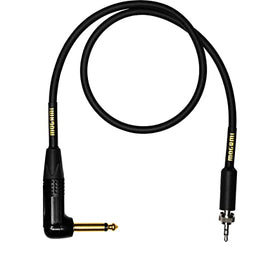 Mogami GOLD-BPSH-TS-36R Gold Belt-Pack Cable with TA4F Plug to 1/4" Right-Angled Connector for Shure Wireless Syste