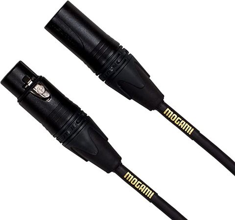 Mogami GOLD STUDIO-03 / GOLD STUDIO-06 / GOLD STUDIO-10 / GOLD STUDIO-15 / GOLD STUDIO-25 / GOLD STUDIO-50 / GOLD STUDIO-75 / GOLD STUDIO-100 XLR Female to XLR Male Microphone Cable (Black)