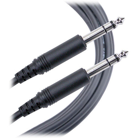 Mogami PURE PATCH SS-01 / PURE PATCH SS-02 / PURE PATCH SS-03 / PURE PATCH SS-06 / PURE PATCH SS-10 / PURE PATCH SS-20 TRS 1/4" Male to TRS 1/4" Male Quad Patch Cable, Nickel Contacts, Straight Connectors